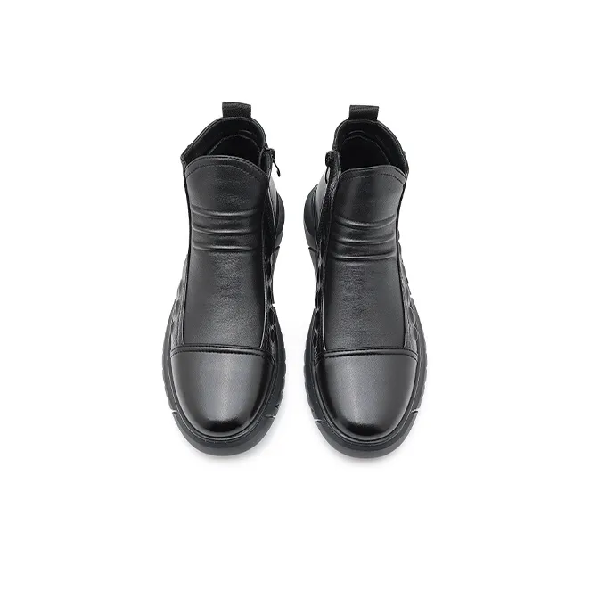 JOSINY Ankle Boots Men Black-3