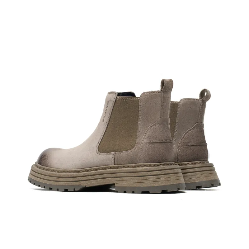 C°BANNER Short Chelsea Boots Men's Khaki-4