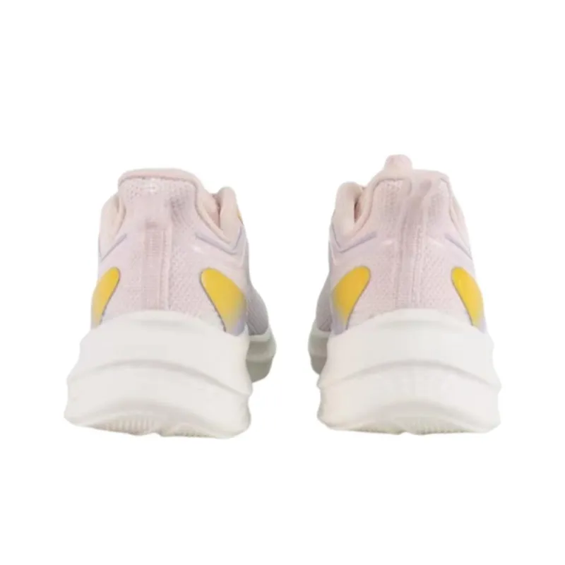361° Cushioning Wear Resistant Low Top Running Shoes Women's Pink Yellow-3