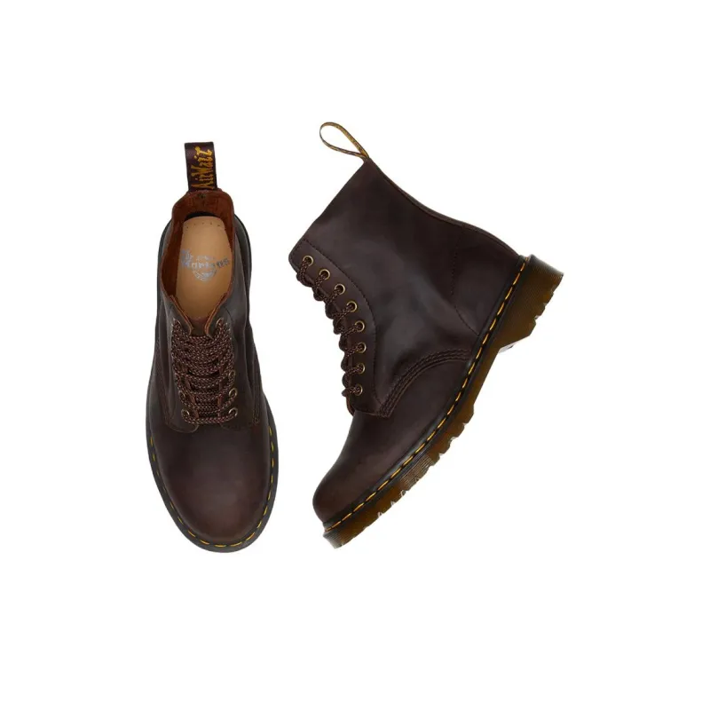 Dr.Martens 1460 Pascal Waxed Full Grain Leather Lace Up Boots 'Chestnut '-4