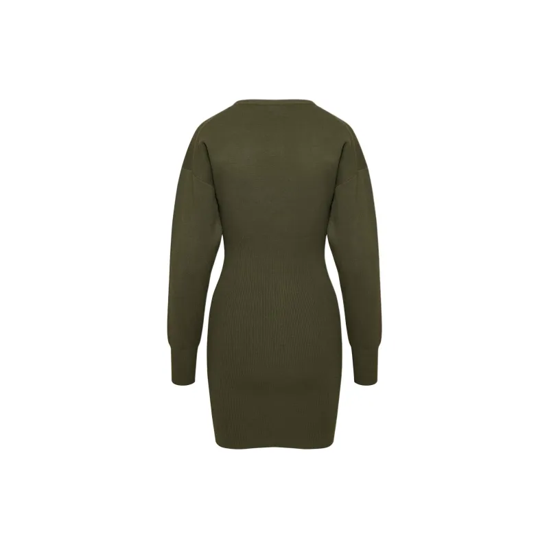 ARITZIA Wilfred Orla Dress Long-Sleeved Dresses Women's Dark Olive-1