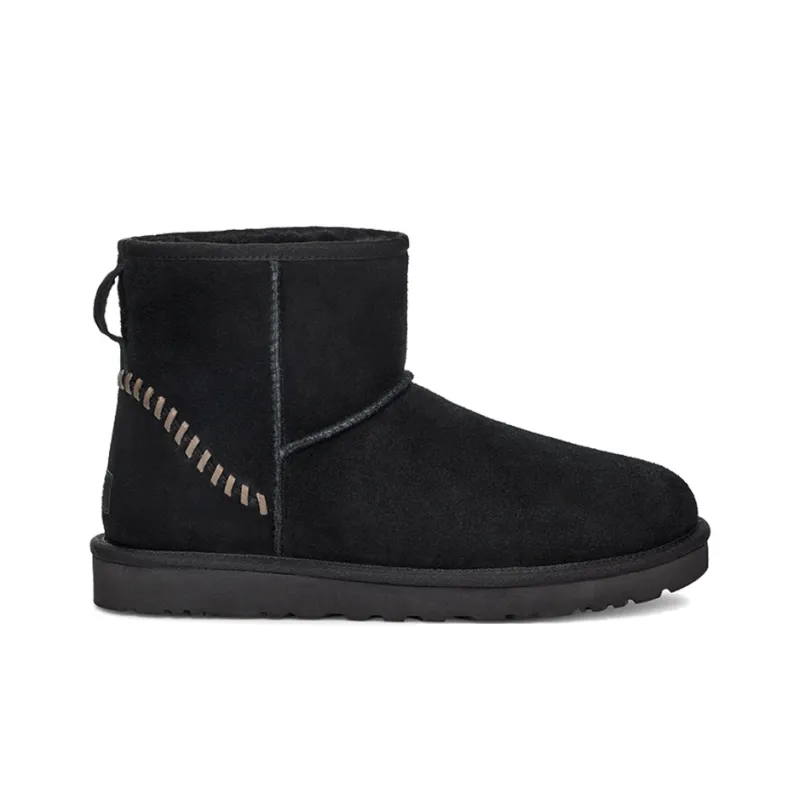 UGG Classic Mini Deco Suede Boot 'Black'-1