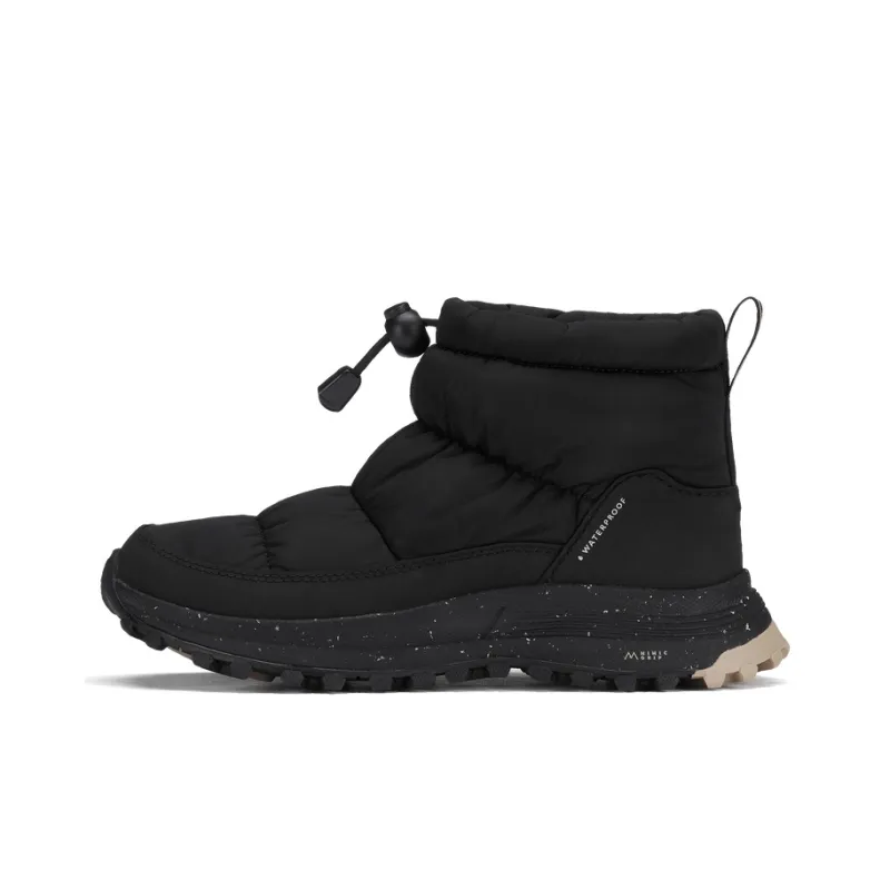 Clarks ATL Collection Slip Resistant Warm Short Mid Calf Snow Boots Women's Black-0