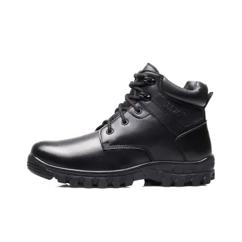 Strongman 3515 Men's Winter Warm Cotton Leather Shoes Men's Insulated Sheepskin Boots