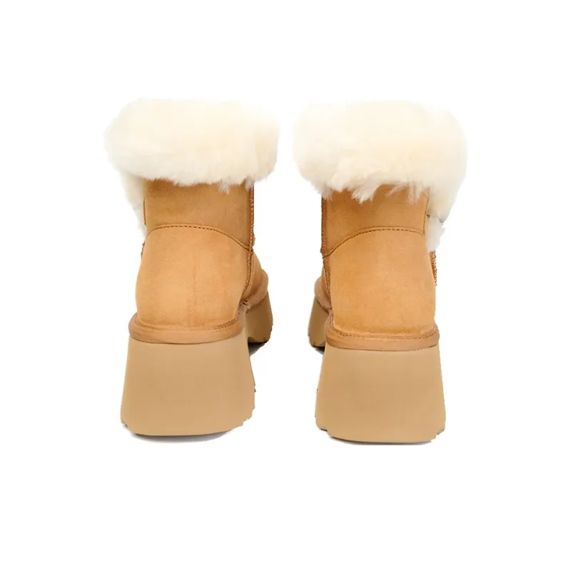 ABIDJAN Warm Winter Series Height Increasing Crew Snow Boots Women's-4