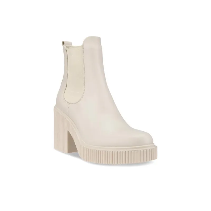 Ecco Short Chelsea Boots 7.5cm Women's Beige-2