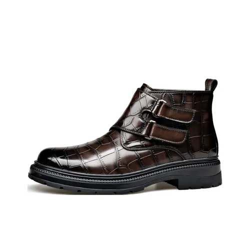 Romon Ankle Untouchable Boots Men Brown/Gray