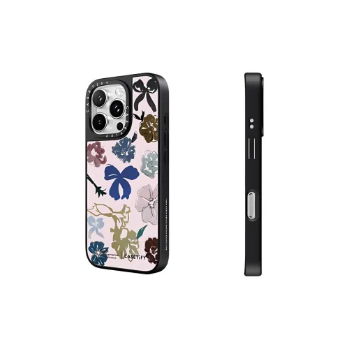 CASETIFY TPU Material Bow Flowers Phone Cases Compatible With IPhone 16 Pro Max/16 Pro/15 Pro Max Trendy
