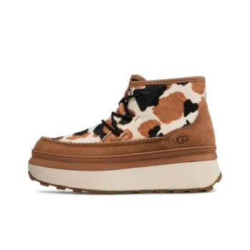 UGG Marin Bootie Cow Print Sneaker 'Chestnut' Women's