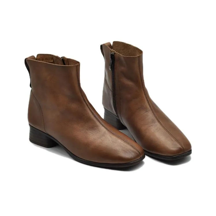ARTMU Ankle Boots Women's Coffee/Camel-1