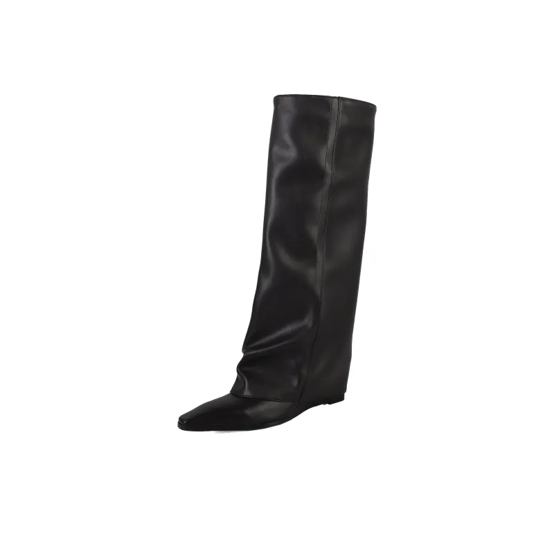 Five-nine Dan Seven Knee-high Boots 7cm Women's-0