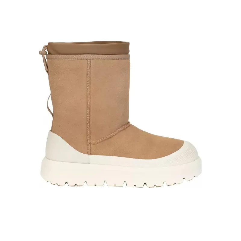 UGG Warm And Wear Resistant Crew Snow Boots Men's Brown White-1