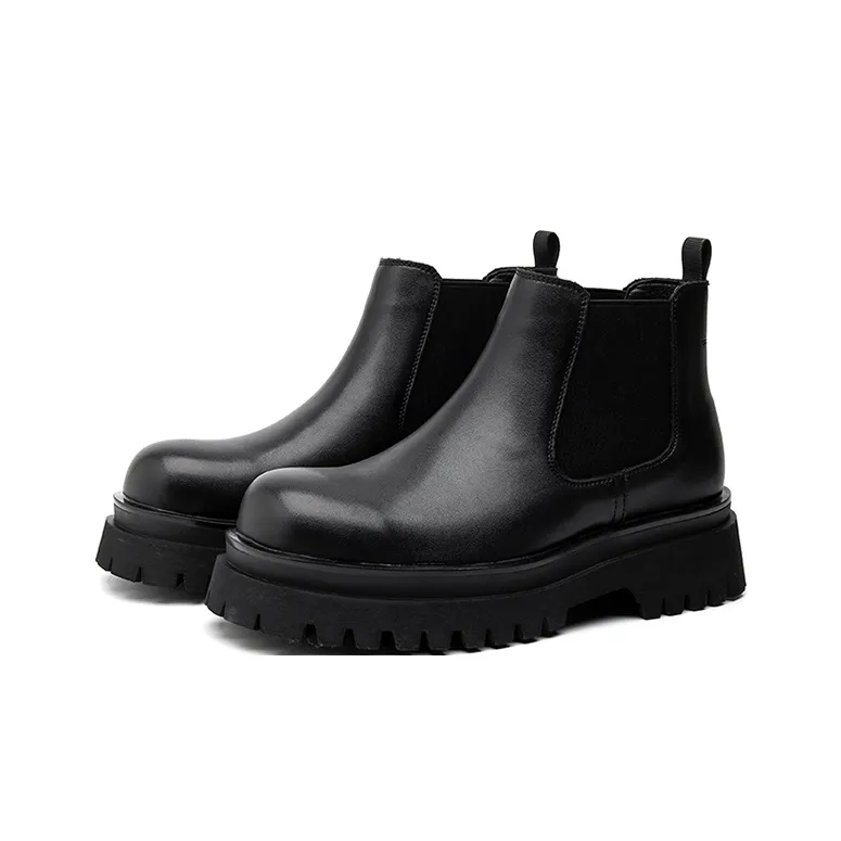 GZZ Chelsea Boots Men Black-2