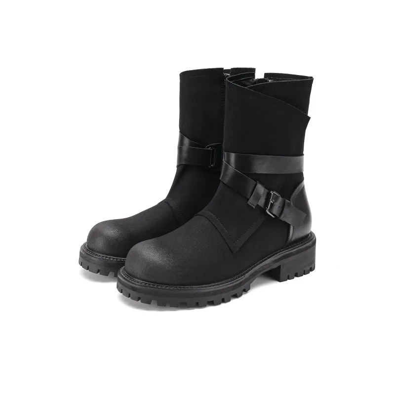 SAFIYA Ankle Boots Women's Black/Brown-0