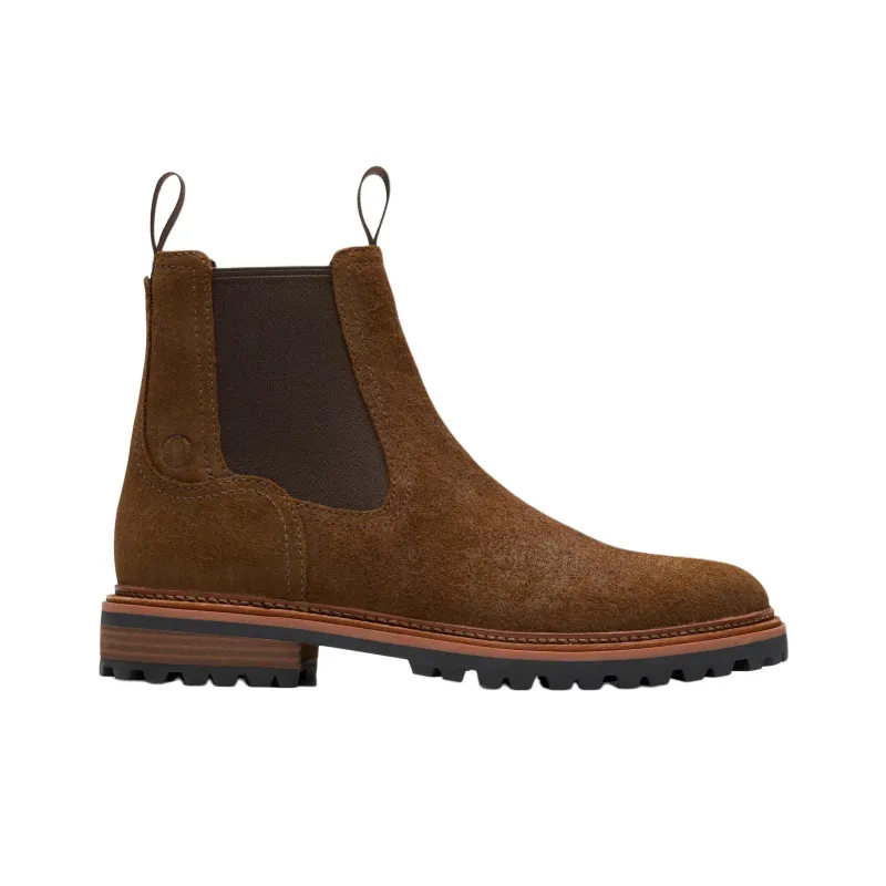 Clarks Short Chelsea Boots Men's Brown-1
