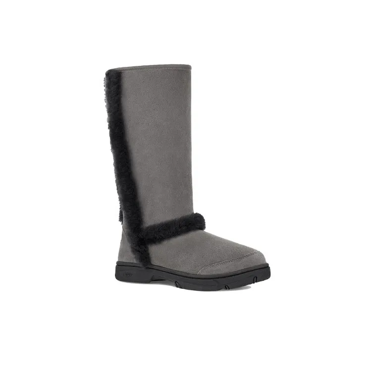 UGG Sunburst Tall Boot Grey Black Women's-2