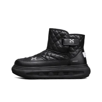 HUANAI Snow Boots Men Black Green