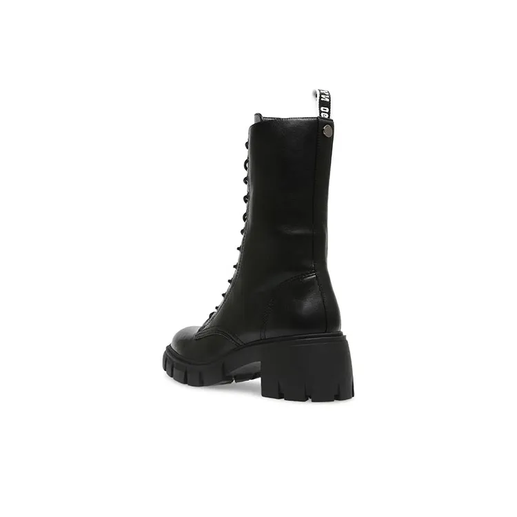 STEVE MADDEN Martin Boots Women's Black/Burgundy-2