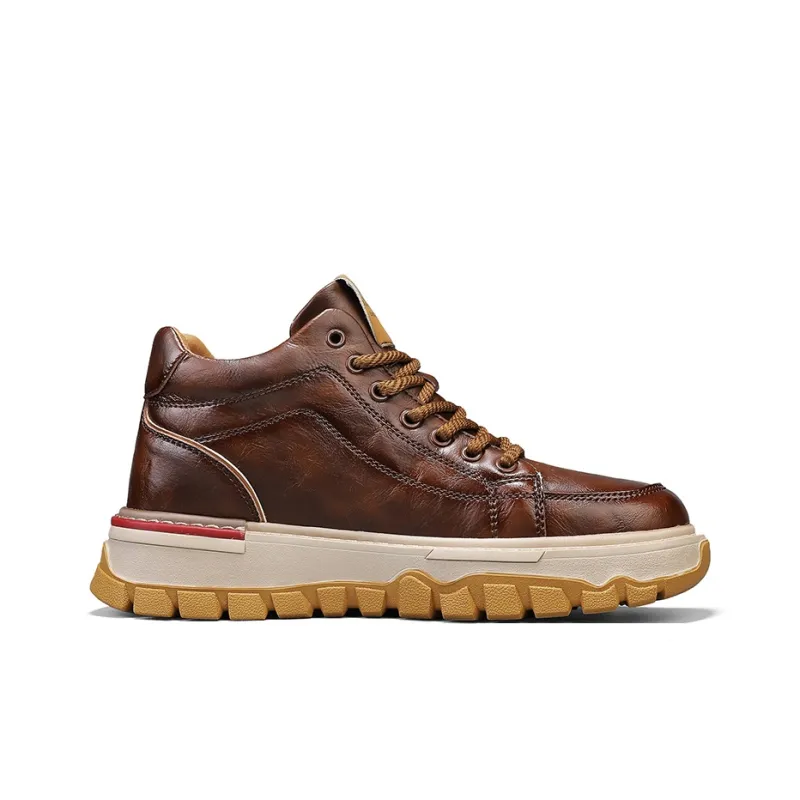 G.N.SHIJIA Short Martin Boot 5CM Men's-2
