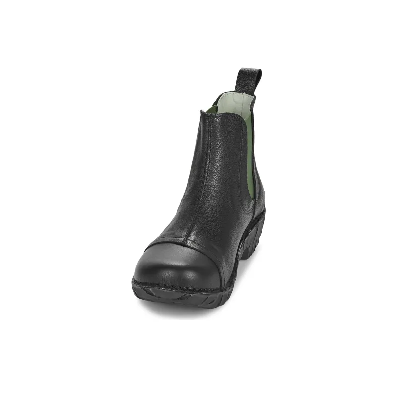 El Naturalista YGGDRASIL Short Chelsea Boots 4cm Women's Black-2