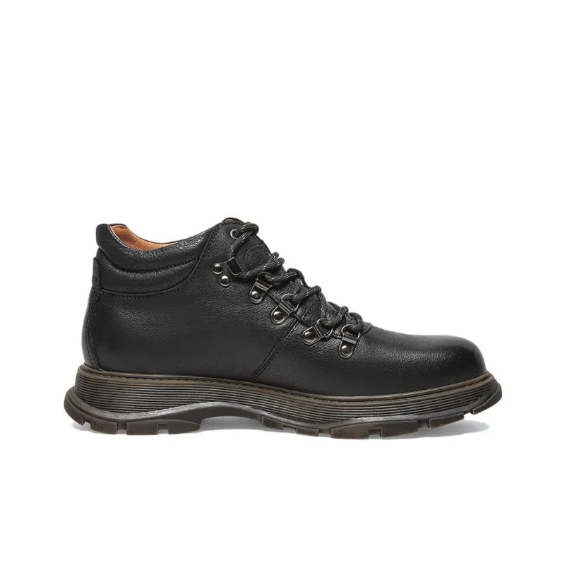 Hush Puppies Ankle Boots Men Black/Camel-1