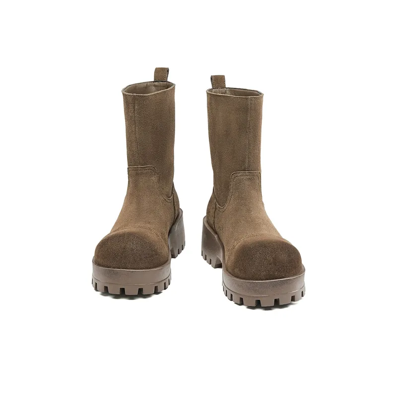 EBLAN Ankle Boots Women's Brown-2