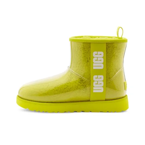 UGG Classic Clear Mini Warm Slip Resistant Snow Boots Women's Sulfur Yellow