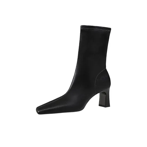 BIGTREE Ankle boots Mens Women's Black