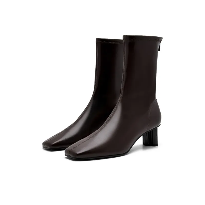 PEDRO Ankle Boots Women's Black/Umber-5