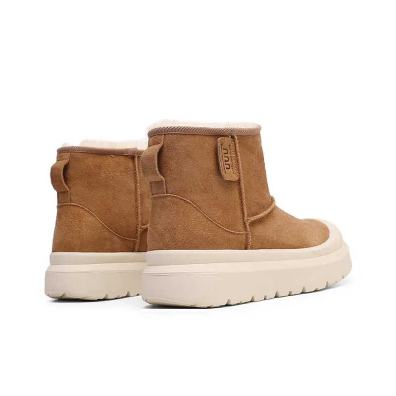 Angelmi Snow Boots Unisex Beige Brown-4