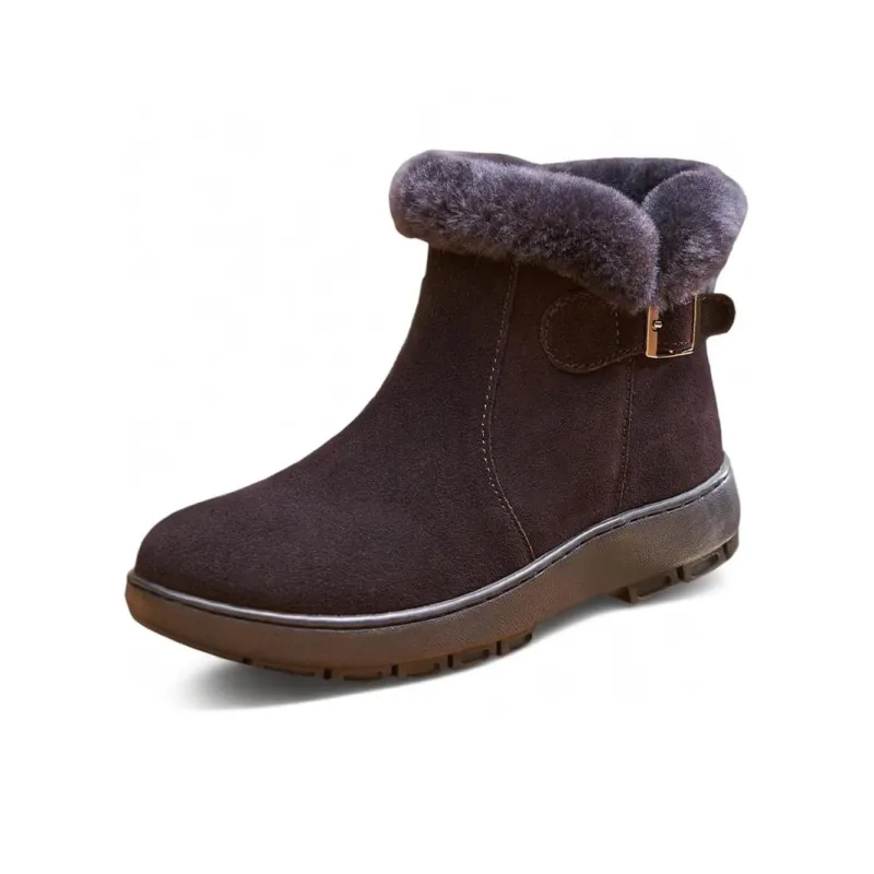 Devanro Warm Wear-Resistant Water-Resistant Slip-Resistant Short Snow Boots Women's-7