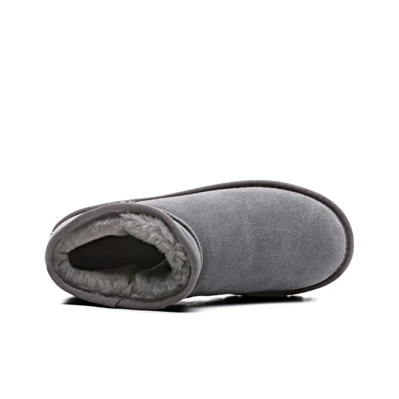 Warrior Warm Ankle Length Snow Boots Unisex Gray-2