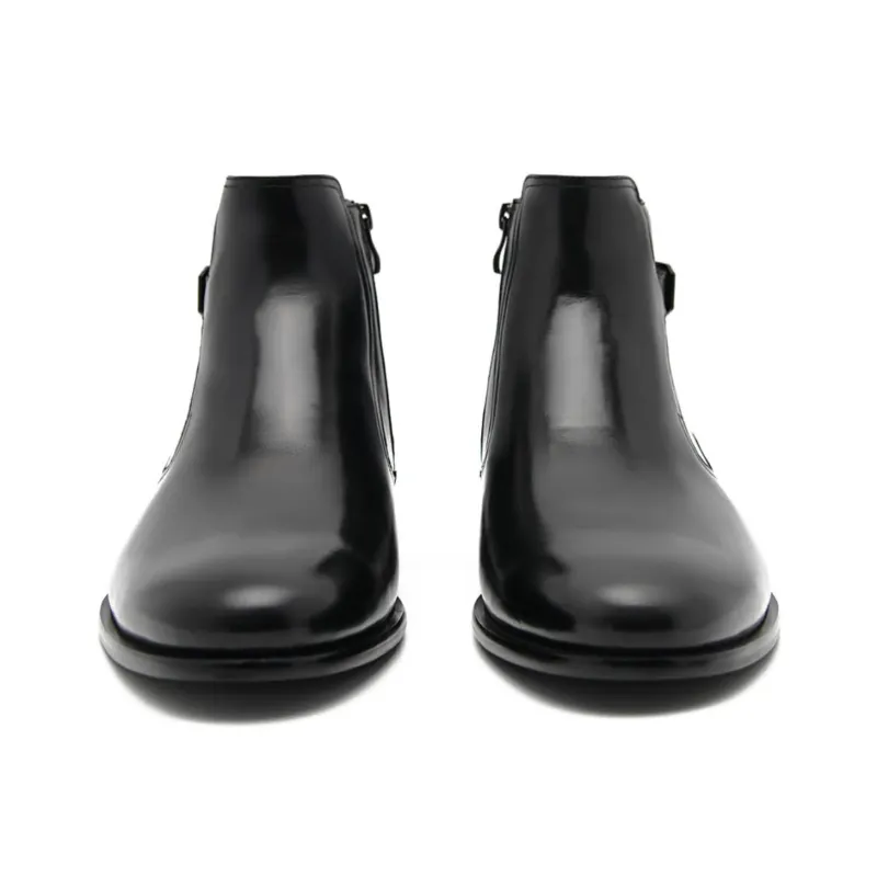PEDRO Ankle Boots Men Black/Light Umber-2