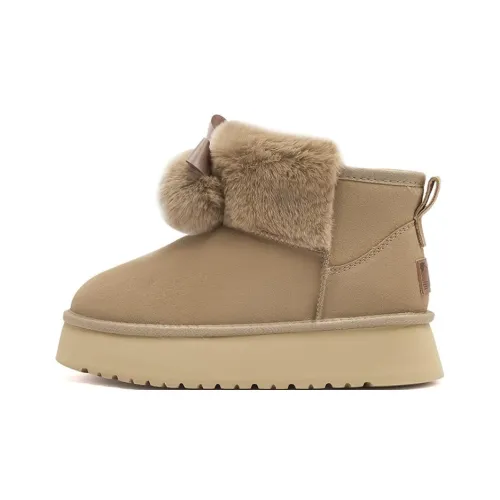 AGSDON Thermal Short Snow Boots Women's