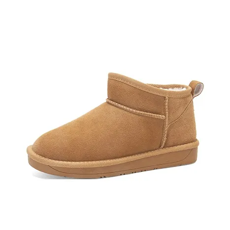 LESELE Warm Slip-Resistant Short Snow Boots Women's-11