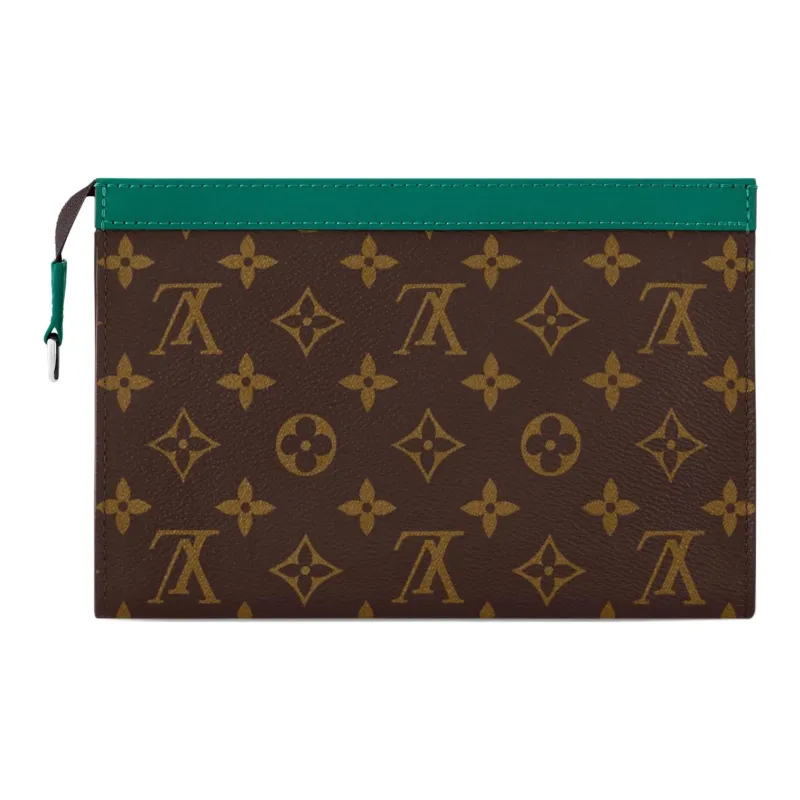 LOUIS VUITTON Gaston Coated Canvas Wallet Men's Borneo Green-2