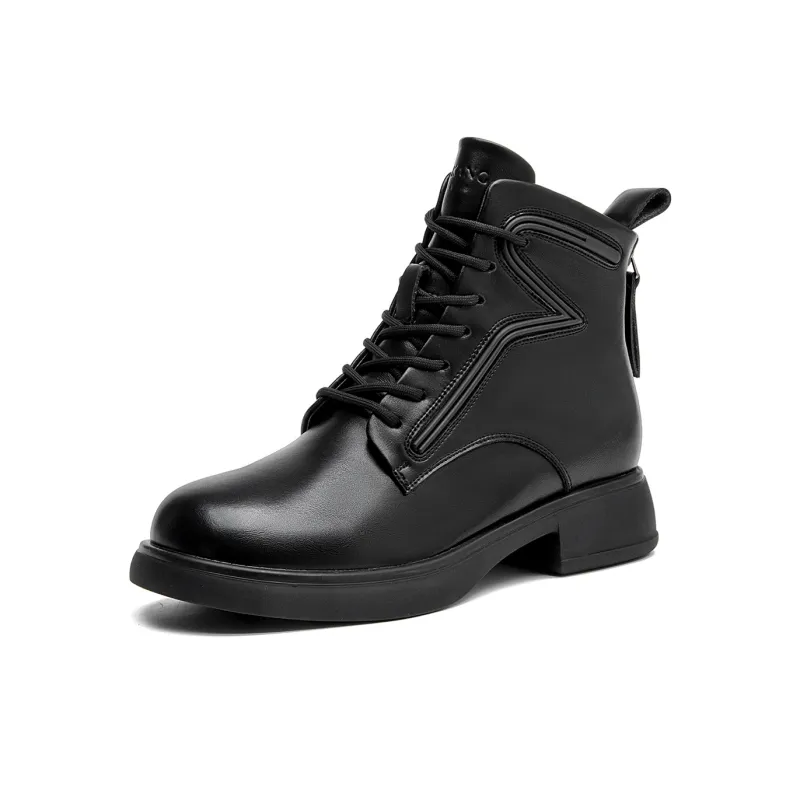 AOKANG Short Martin Boot Women's Black-0