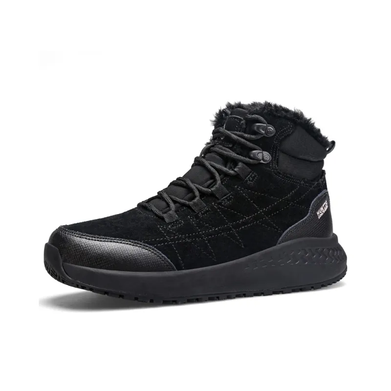 HUMTTO Thermal Abrasion Resistant Cushioning Slip Resistant Crew Snow Boots Women's Black-1