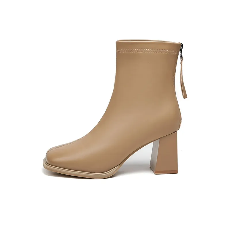 ACESC Ankle Boots Women's Black/Beige/Apricot/Brown-12