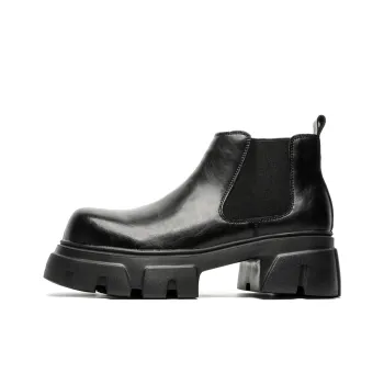 Romon Ankle Length Chelsea Boots Men's Black