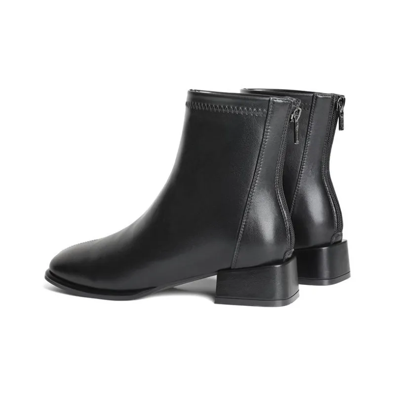 Senda Ankle Boots Women's Black/White/Brown-2