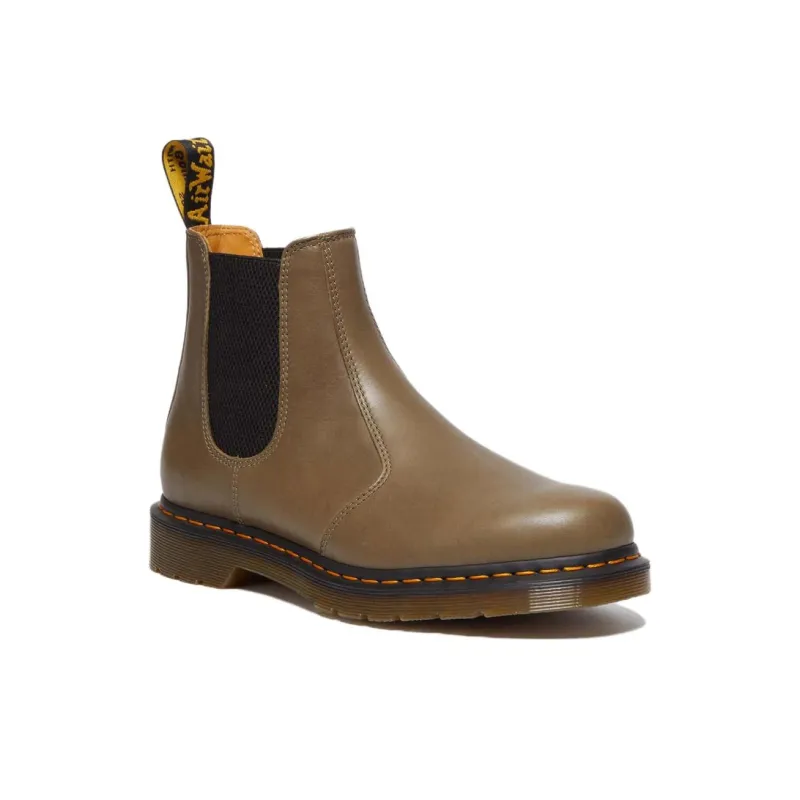 Dr.Martens 2976 Carrara Leather Chelsea Boots 'Olive'-2