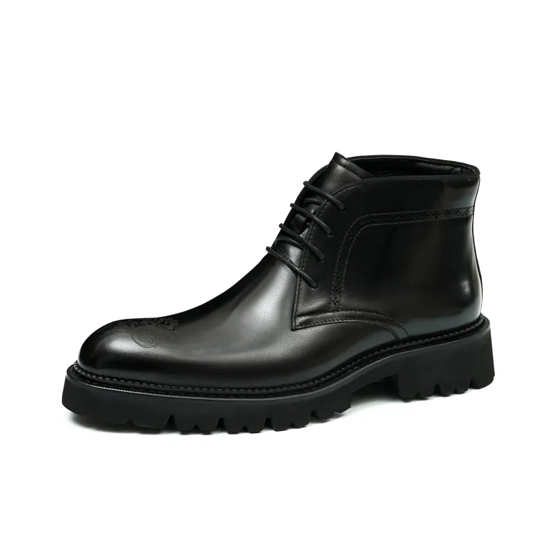 ASTON M.JAZZ Ankle Boots Men Black/Brown-8