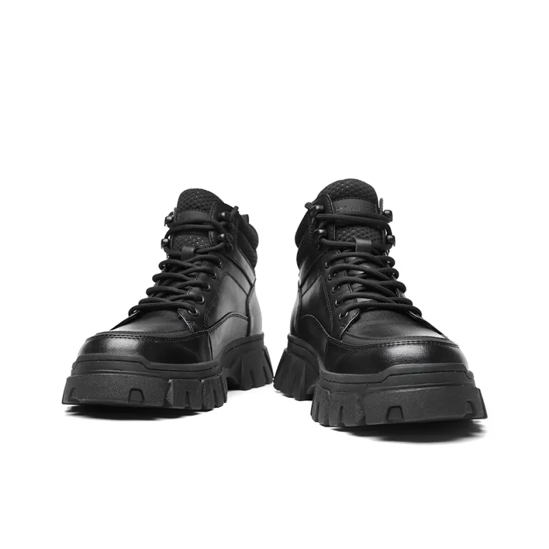 LUOGOKS Ankle Boots Men's Black-7