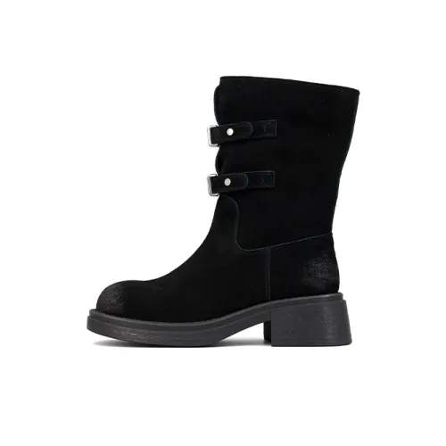 ZSBELLA Ankle Boots Women's Black/Coffee