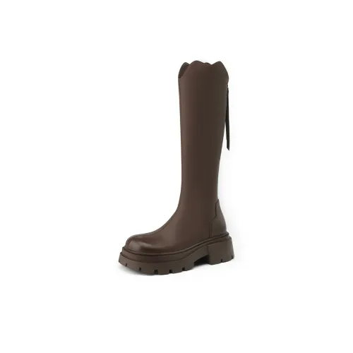 JOSINY Knee high Boots Women's Black/Brown