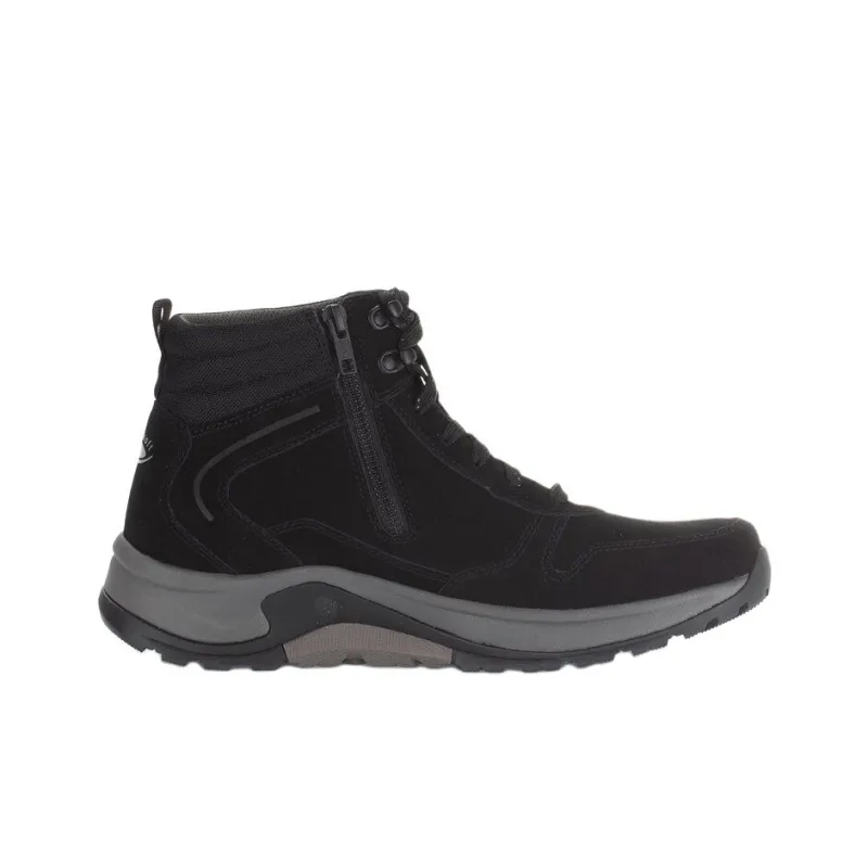 Gabor Rollingsoft Wear-Resistant Slip-Resistant Short Outdoor Boots 4cm Men's Black-1