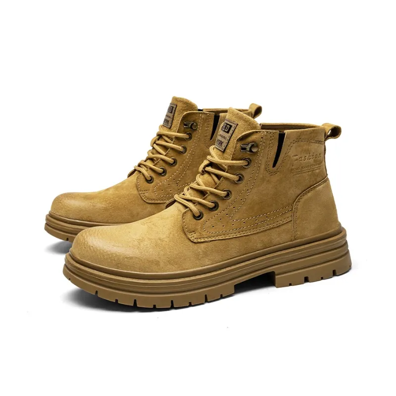 X ZONE Martin Boots Men Khaki-4