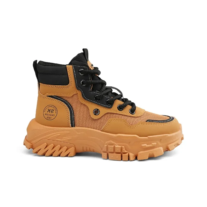 DM High-Top Vintage Platform Height Increasing Ankle Boots Martin Boots Men's-1