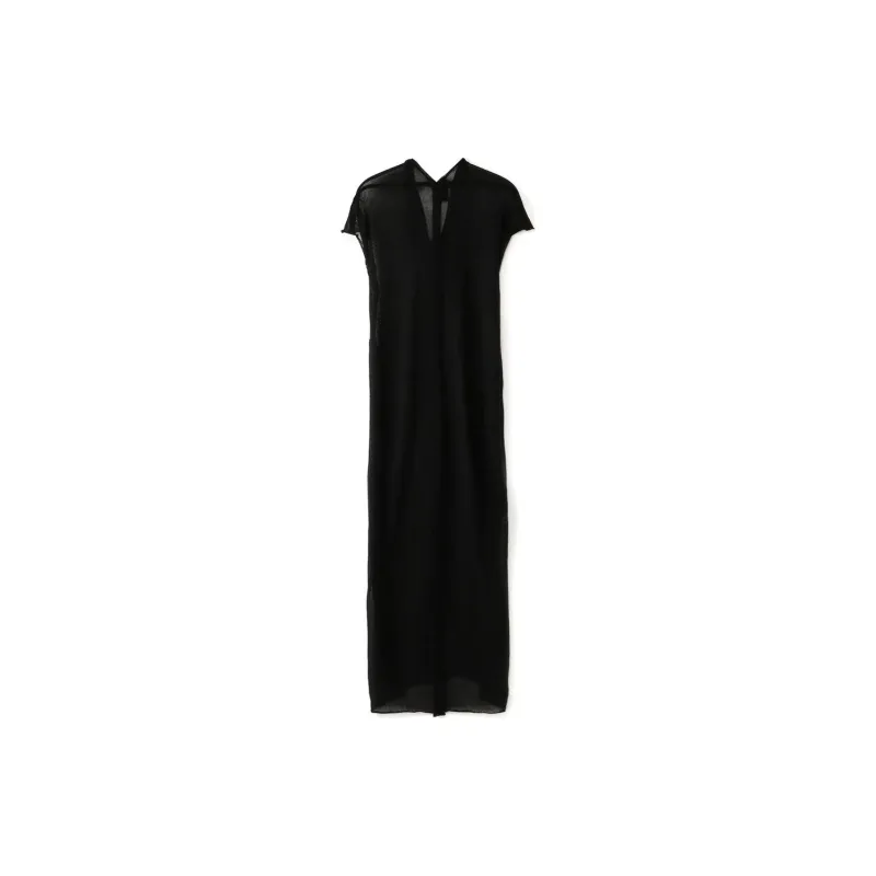 Yohji Yamamoto Short-Sleeved Dresses Women's Black-1